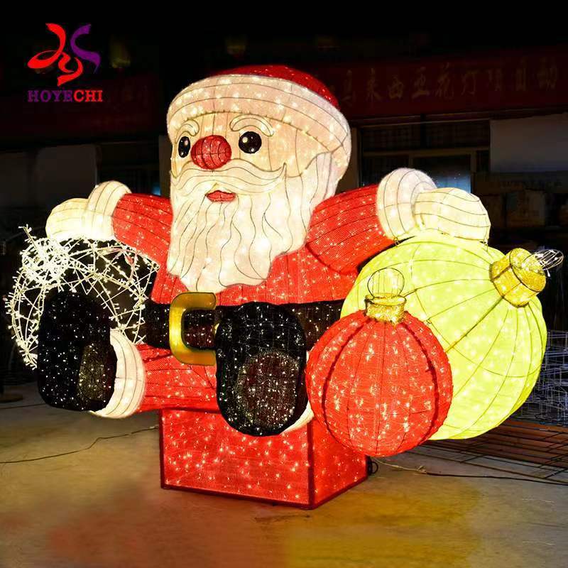 Giant LED Santa Claus Motif Light