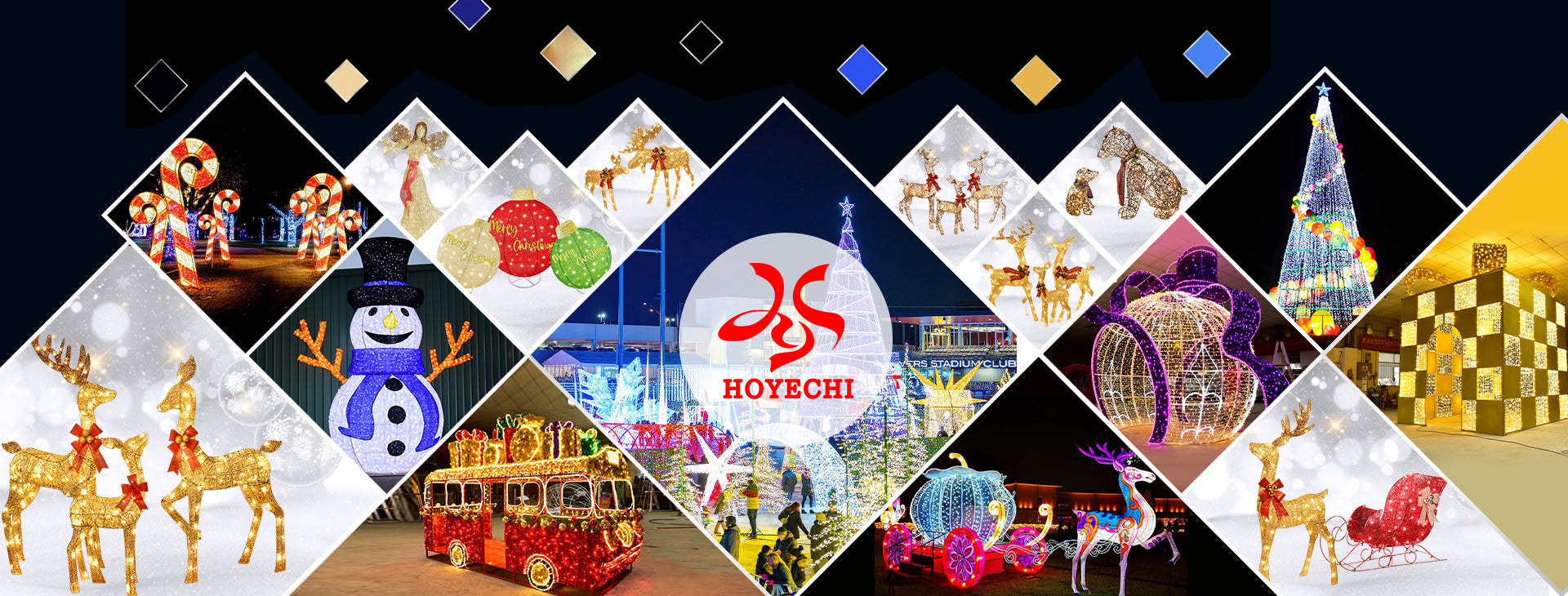 HOYECHI présente des décorations de Noël d'extérieur pour les fêtes