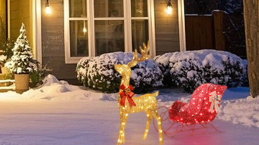 Llluminate Your Holiday Party with Christmas Reindeer Decorations to Create a Cozy Atmosphere