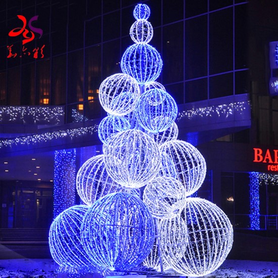Outdoor Waterproof 3D LED Christmas Tree Motif Light