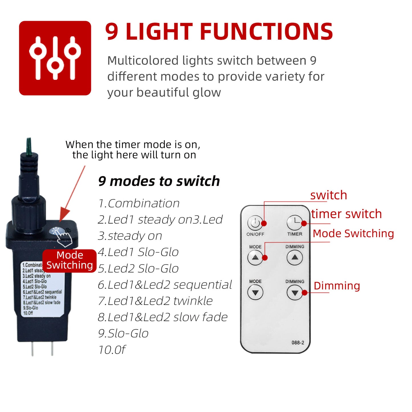 Slim Pencil Christmas Tree 7.5FT - HOYECHI Artificial Christmas Tree with 320 Multicolored Lights, Skinny Christmas Tree with 9 Light Modes - Narrow Christmas Tree for Home and Party