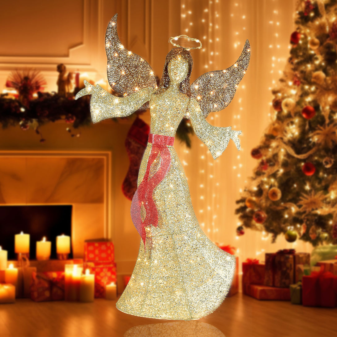 5ft Lighted Angel Outdoor Christmas Decoration | HOYECHI – HOYECHI ...